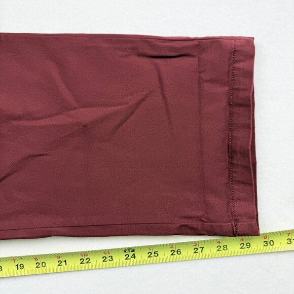 St. Johns Bay Women's Stretch Straight Zip/ Elastic Back Burgundy Pants 22W NWT - Picture 12 of 12